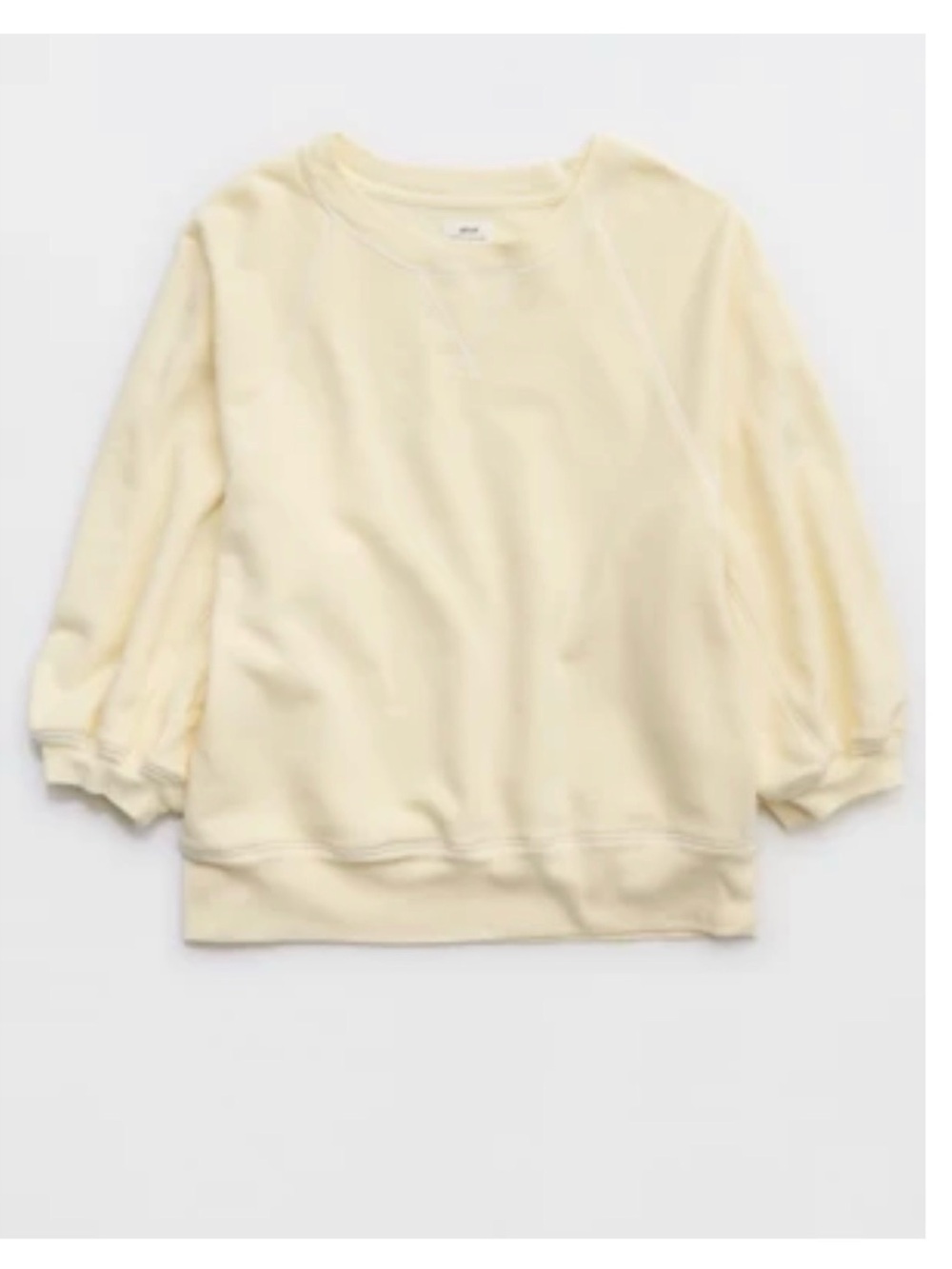 Aerie butter yellow Femme Sweatshirt